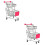 2Pièces Mini Caddie En Fer Rose, Rangement Et Petits Objets 8