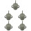 5Pièces Silicone Olive Avec Double 8