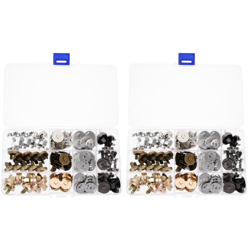 80Pièces Boutons Pression Assortis Pour DIY 2