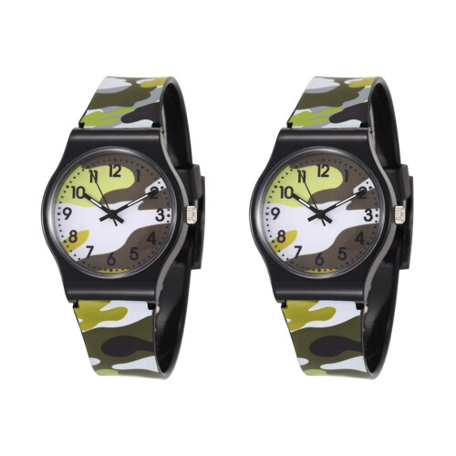 2Pièces Camouflage Verte Étanche Ajustable Durable 2