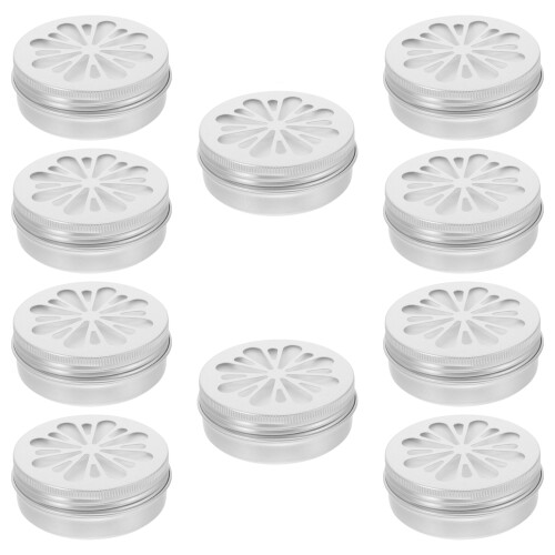 40Pièces Boîtes D'olfaction Pour En Aluminium Résistant Argent 2