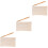 3Pièces -Monnaie Main Beige Sac Zippé -Monnaie 5