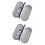 2Pièces Étui Double Couche Pour Lunettes Lentilles 5