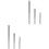 6Pièces Règles Métalliques Inoxydables Robustes Argentées Polyvalentes 5
