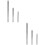 6Pièces Règles Métalliques Inoxydables Robustes Argentées Polyvalentes 8