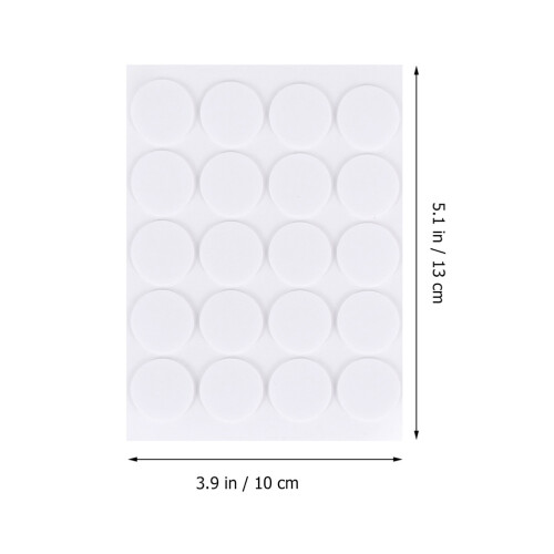 Stickers Mousse Adhésifs Pour Fixer Mèches De Bougie Blancs 1