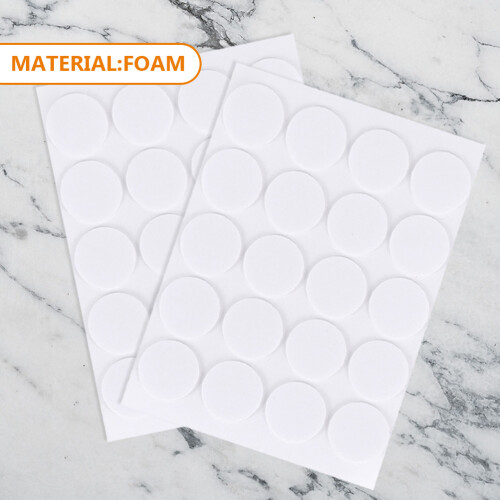 Stickers Mousse Adhésifs Pour Fixer Mèches De Bougie Blancs 2