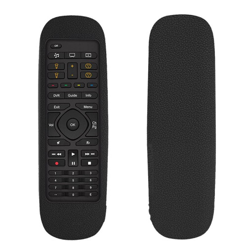 2X Remote Control Case for  Harmony Companion Remote Control Case Shockproof and Washable Silicone Case Black 2