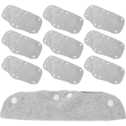 30Pièces Bandeaux Transpiration Casque Gris Polyester Confort 2