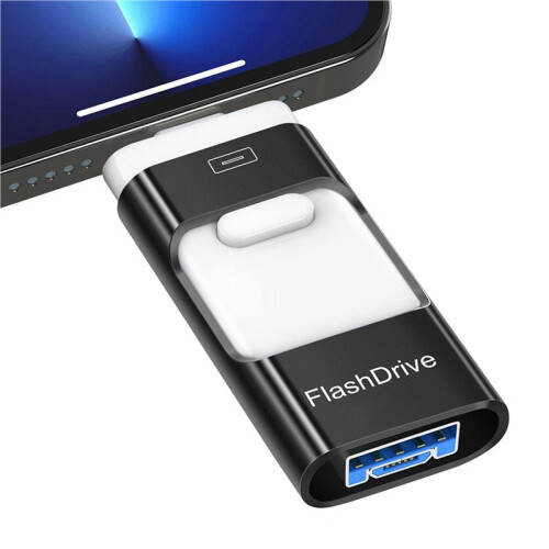 2X USB Stick for Phone, 3 in 1 Memory Stick Flash Drive for Phone/Pad/Android/Computer/Laptop/PC 64G