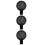 3Pièces Aluminium Étanche Noire Lumière Guidon 7