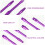 12Pièces Shafts En Alliage Aluminium Violet Pour Fléchettes 2Ba Thread 6
