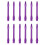 12Pièces Shafts En Alliage Aluminium Violet Pour Fléchettes 2Ba Thread 9