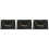 3Pièces -Monnaie Noir En Cuir Véritable Chics Et 4
