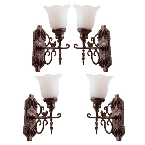 20Pièces Mini Lampes Murales Dorées Modèles Pour Décor Sand Table 2