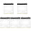 5Pièces Sac De Rangement Transparent Pour Fichiers Et Documents 4