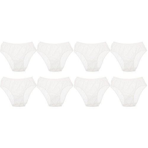 8Pièces Culottes Post-Partum Blanches Flexibles 2