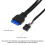 2pcs 60cm Front for Case Panel Usb3.0+Usb3.0 High Definition Audio Jack Port I/O Board Internal Cable  Hub 6