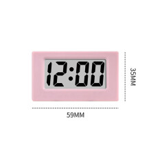 2X Clock Triangle LED Screen Lectronic Digital Alarm Screen Desktop Clock for Home Office Table Bedroom Decor
