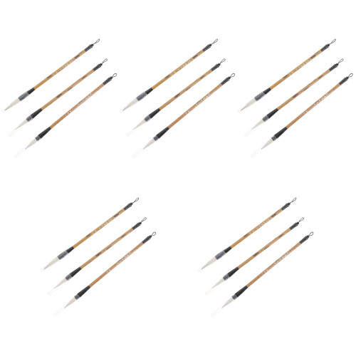 15Pièces Pinceaux Peinture Traditionnels À Usage Multiple 2