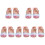 5Paires Chaussures Cuir PU Usage 4