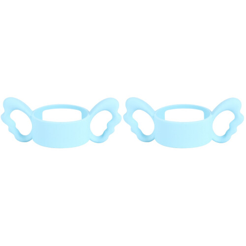 2Pièces Poignées Silicone Bébé Double Anse Ergonomique 2