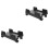 2Pièces Support CPU Mobile Noir Avec Roulettes Pour Tour Ordinateur 3