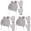 3Pièces Ensemble Bonnet Et Bébé En Hiver 2