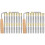 2Ensembles Tige Lyre Harpe Accessoires Solides Pour Dulcimer 4