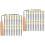 2Ensembles Tige Lyre Harpe Accessoires Solides Pour Dulcimer 6