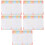 5Pièces Détachable Agenda Couleur Assortie 9