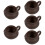 5Pièces Verseur Vintage Marron Usage 10