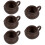 5Pièces Verseur Vintage Marron Usage 11