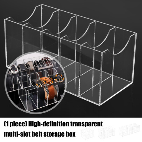 Acrylic Belt Case For Multiple Belt Organization-5 squares 2