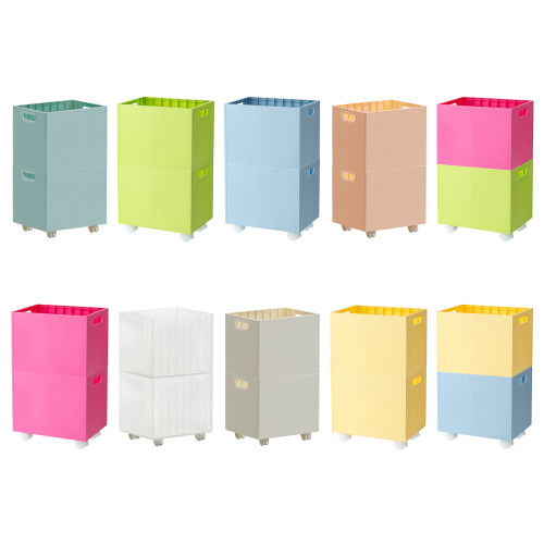 Rolling Storage Bin Suitable For Childrens Belongings-Green 1