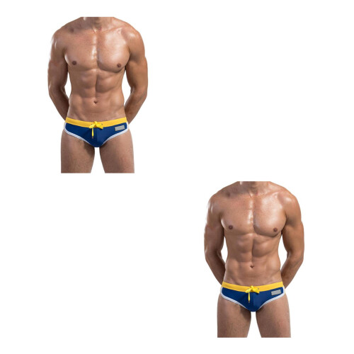 2Pièces Slip De Bain Triangle À Pour Natation 2