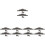 250Pièces Mini Miniatures Gris Pour Maquettes Décor 5