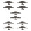 250Pièces Mini Miniatures Gris Pour Maquettes Décor 8