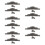 250Pièces Mini Miniatures Gris Pour Maquettes Décor 11