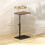 Homcom Side Table, C Shaped End Table with Adjustable Height and Metal Base 3