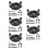 5Ensembles Guide Perçage Auto-Centrant Aluminium Pour Travail Du Bois 4