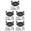 5Ensembles Guide Perçage Auto-Centrant Aluminium Pour Travail Du Bois 8