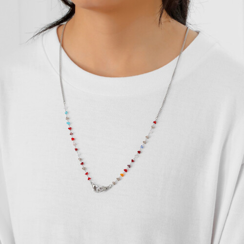 2Pièces Chaînes Colorées Accessoire Et Lunettes Stylé 2