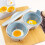 Convenient Microwave Safe Eggs Steamer Quick Steam-blue gray 5