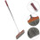 2Pièces Balais Pliable Bois Poils Naturels Usage Café 11