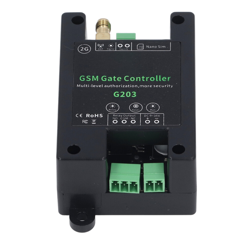 Gsm Gate Opener 2G Phone Control, 0-9999S Delay, Dc9-36V, Model G203 3581385309331