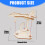 Houten ophanging Vliegtuigen Drijvend Model Set Interactief 3