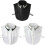 Mode polyester afneembare kraag voor blouses strass-Zwart 2