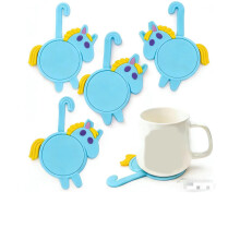 Tapis de tasse amusants sur le thème des animaux, résistants-26