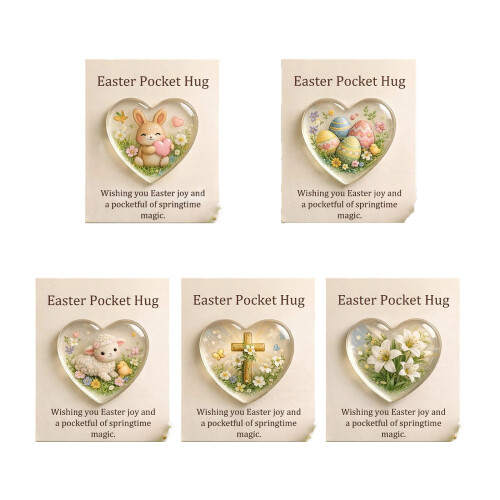 Pocket Easter Embrace Card Compact Resin Keepsakes Holiday-1 1